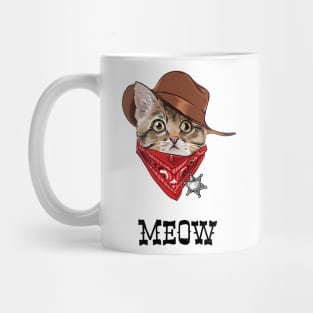 West Cat Meow Mug